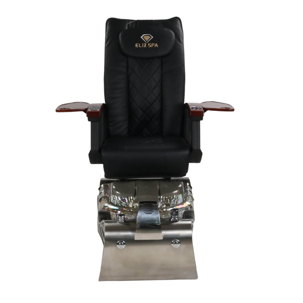 Pedicure Spa Chair - Nimbus Wood | Black | Silver Pedicure Chair