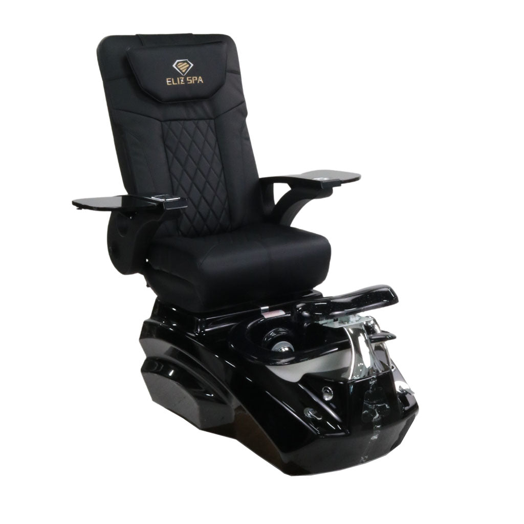 Pedicure Spa Chair - Zeta Black | Black | Black Pedicure Chair