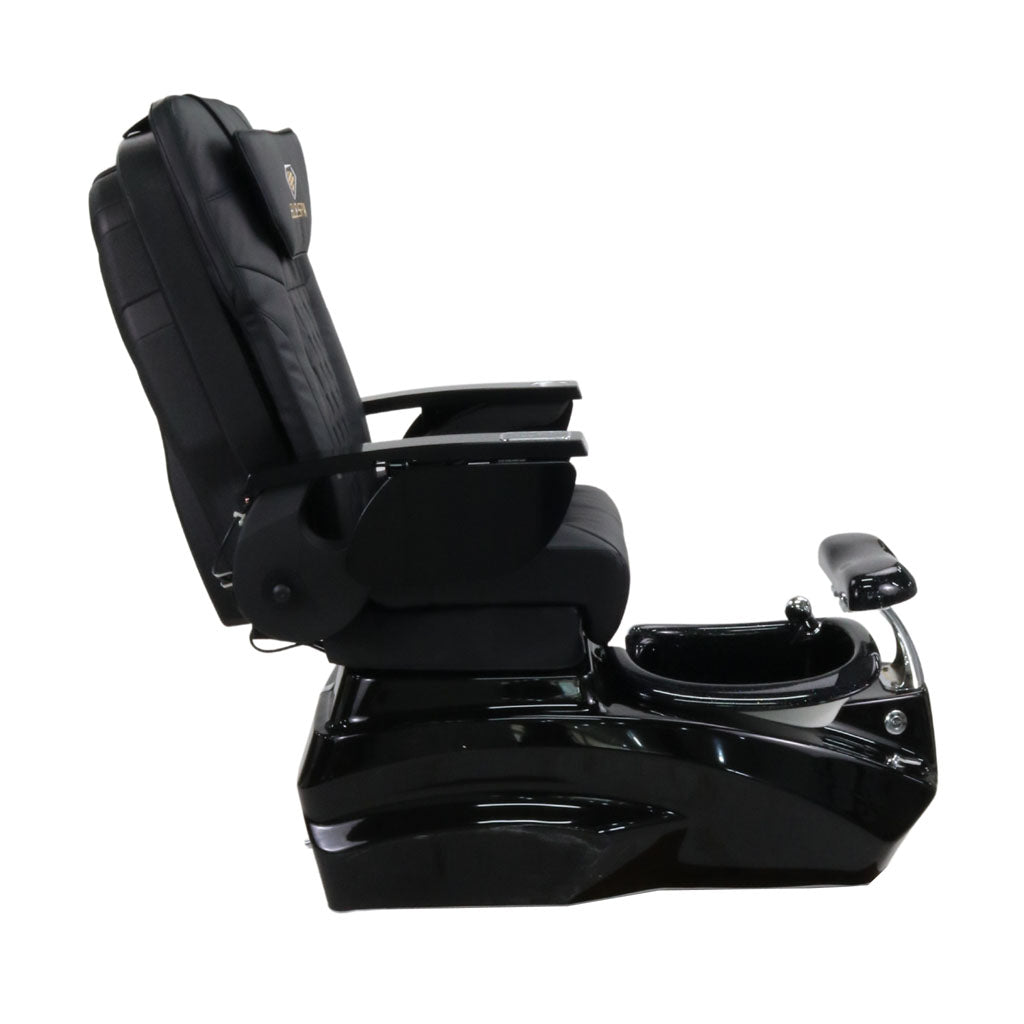 Pedicure Spa Chair - Zeta Black | Black | Black Pedicure Chair