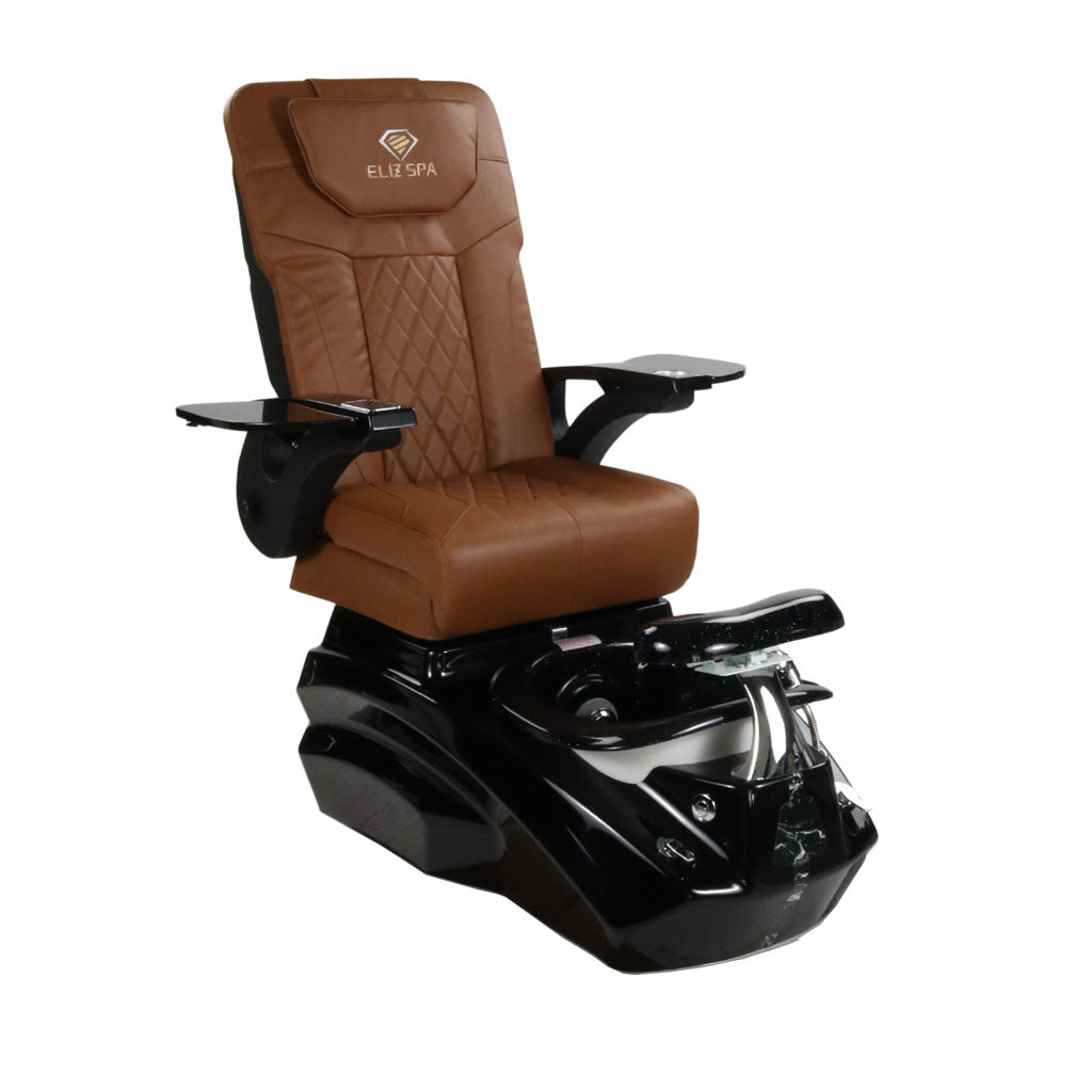 Pedicure Spa Chair - Zeta Black | Cappuccino | Black Pedicure Chair