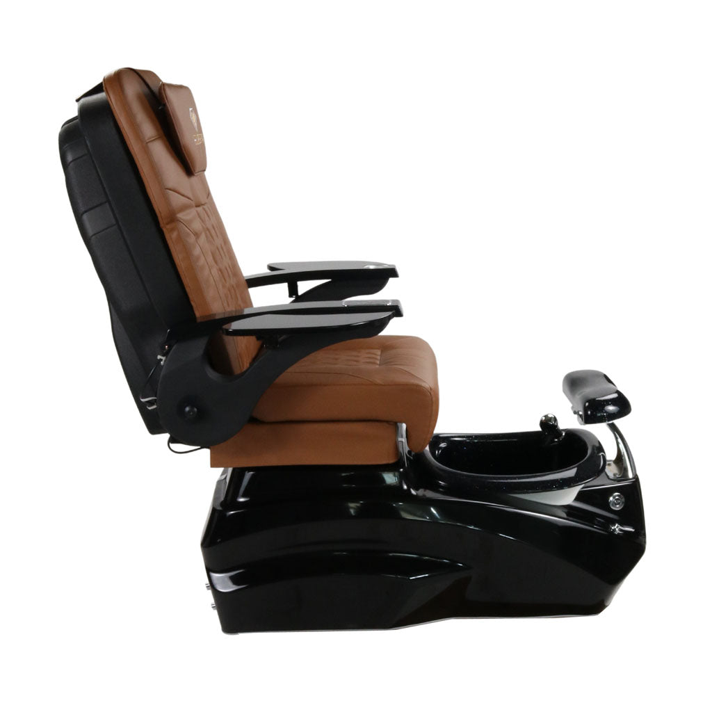 Pedicure Spa Chair - Zeta Black | Cappuccino | Black Pedicure Chair