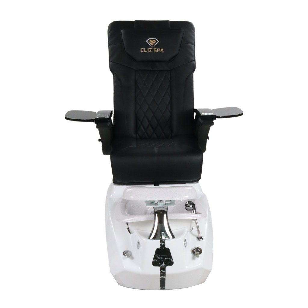 Pedicure Spa Chair - Zeta Black | Black | White Pedicure Chair