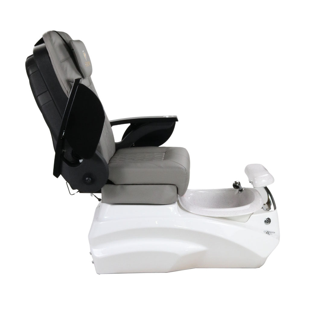 Pedicure Spa Chair - Zeta Black | Grey | White Pedicure Chair