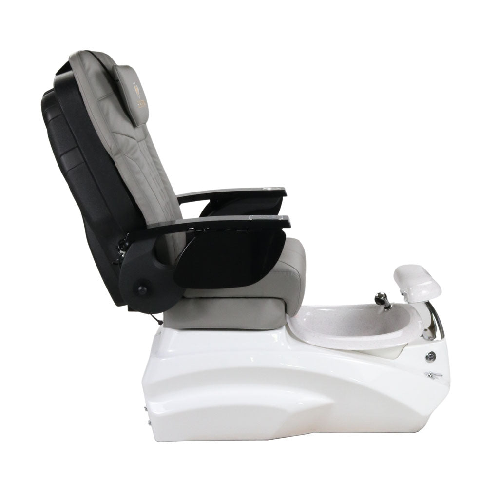 Pedicure Spa Chair - Zeta Black | Grey | White Pedicure Chair