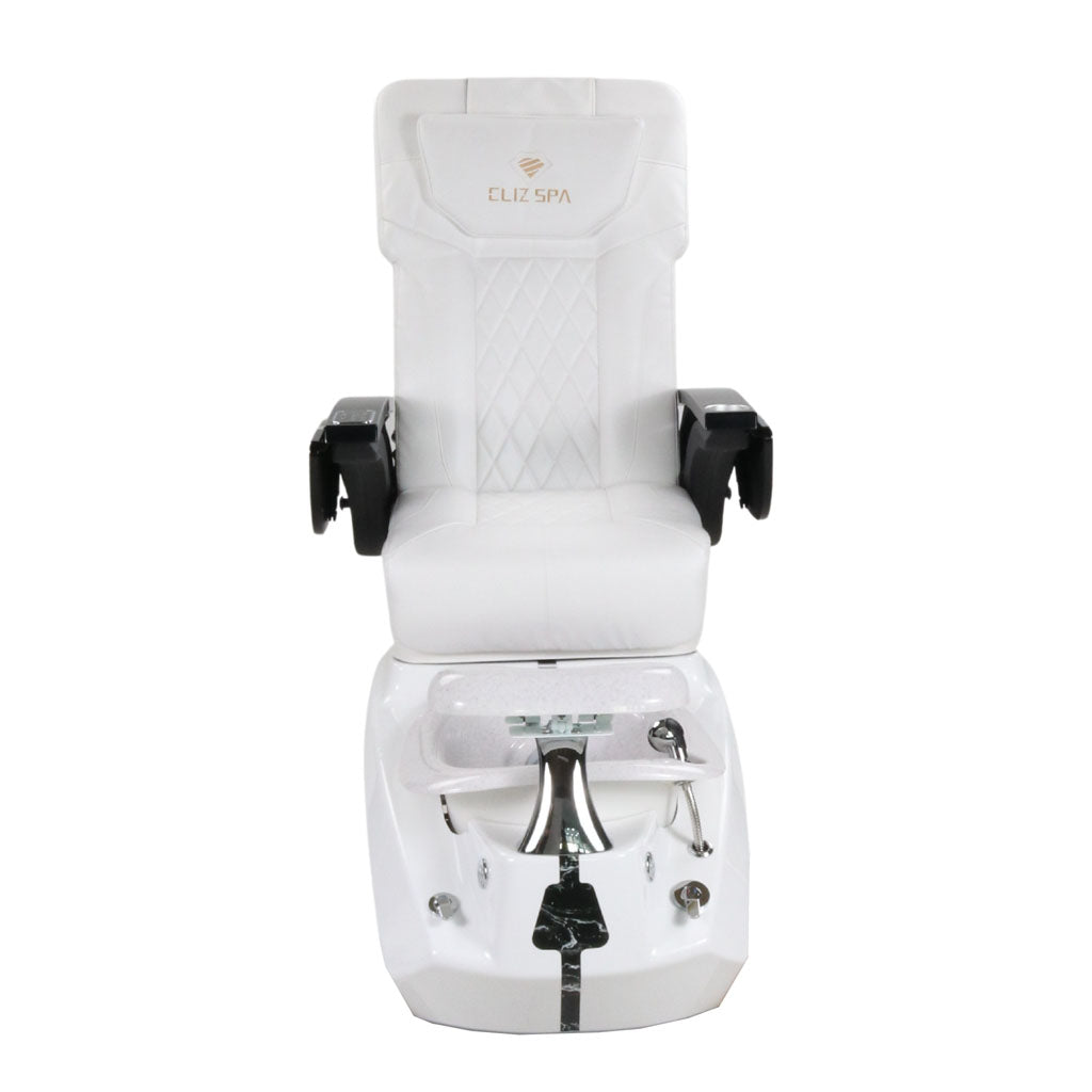 Pedicure Spa Chair - Zeta Black | White | White Pedicure Chair