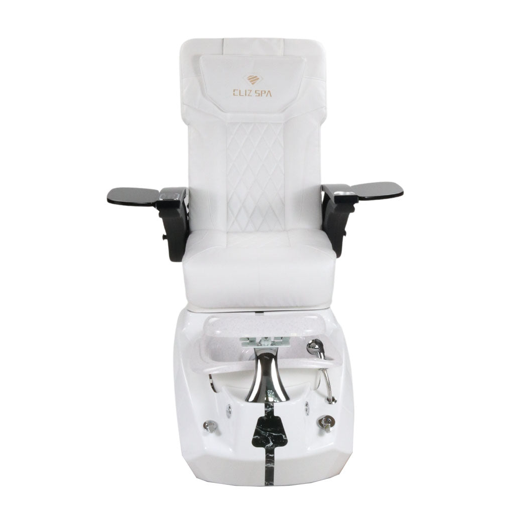 Pedicure Spa Chair - Zeta Black | White | White Pedicure Chair