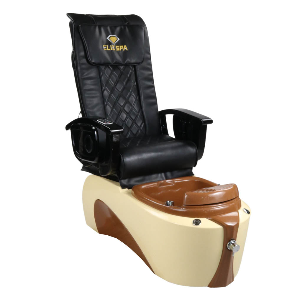 Pedicure Spa Chair - Toffee Black | Black | Cream Pedicure Chair