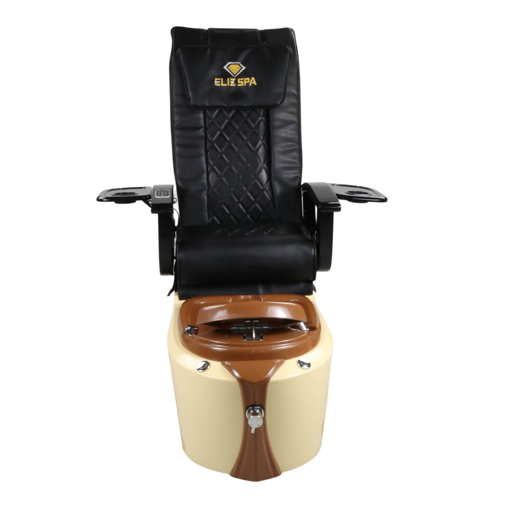 Pedicure Spa Chair - Toffee Black | Black | Cream Pedicure Chair