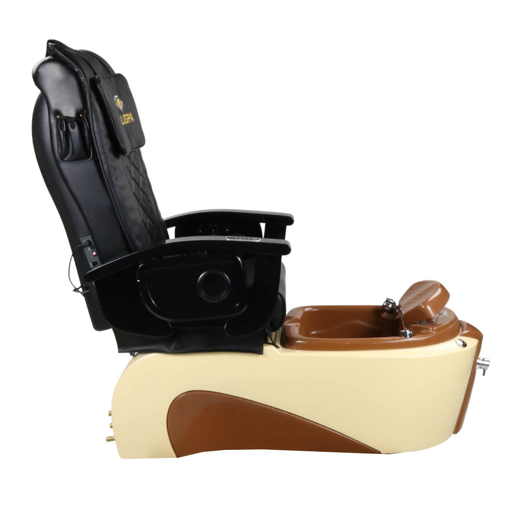 Pedicure Spa Chair - Toffee Black | Black | Cream Pedicure Chair