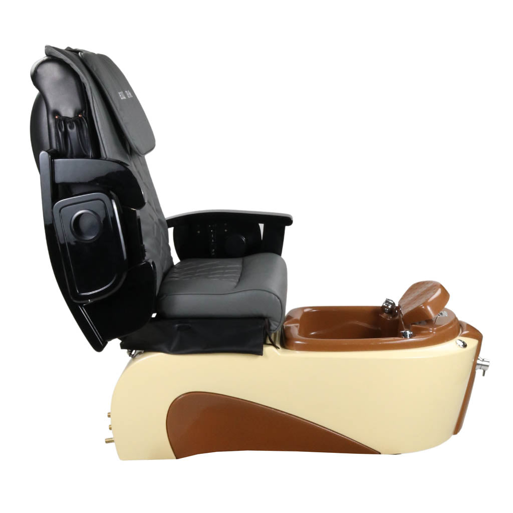 Pedicure Spa Chair - Toffee Black | Grey | Cream Pedicure Chair