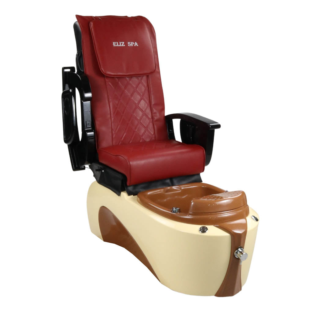 Pedicure Spa Chair - Toffee Black | Red | Cream Pedicure Chair