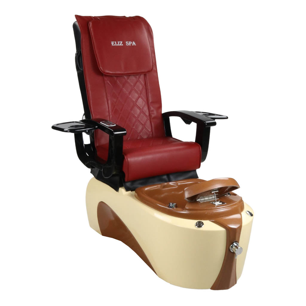 Pedicure Spa Chair - Toffee Black | Red | Cream Pedicure Chair