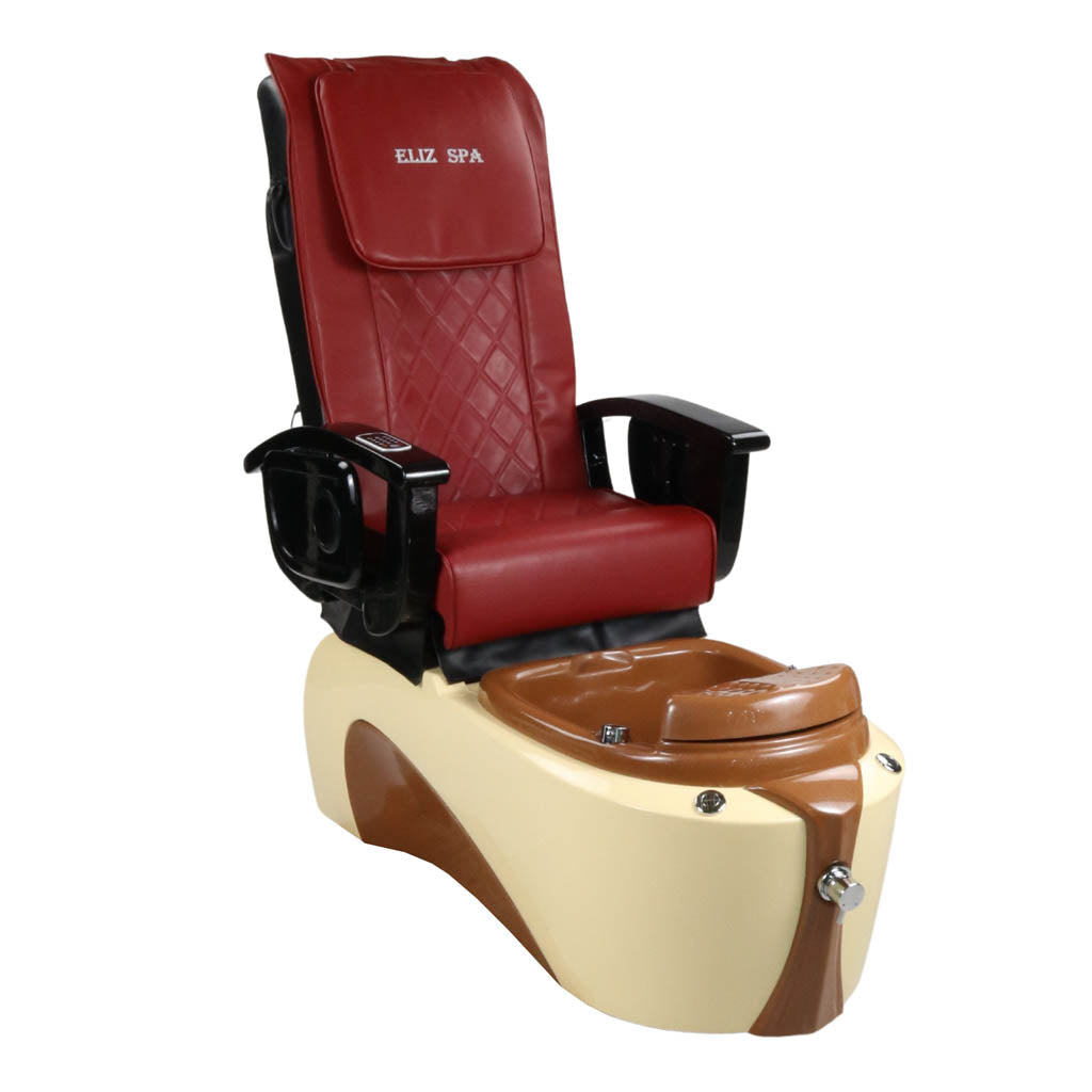 Pedicure Spa Chair - Toffee Black | Red | Cream Pedicure Chair