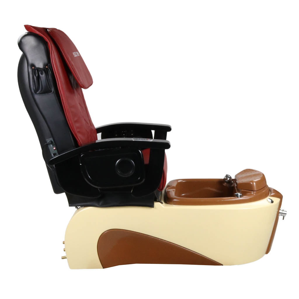 Pedicure Spa Chair - Toffee Black | Red | Cream Pedicure Chair