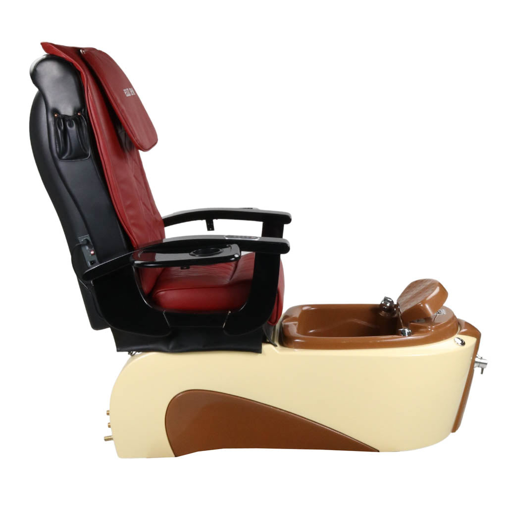 Pedicure Spa Chair - Toffee Black | Red | Cream Pedicure Chair