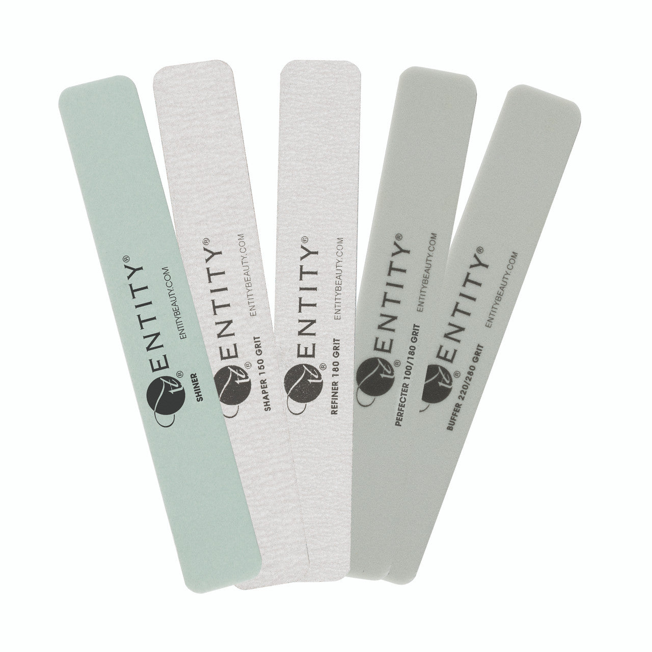 Files- 5 Pack Rectangle Shiner,Perfecter, Shaper, Refiner And Buffer Diamond Nail Supplies