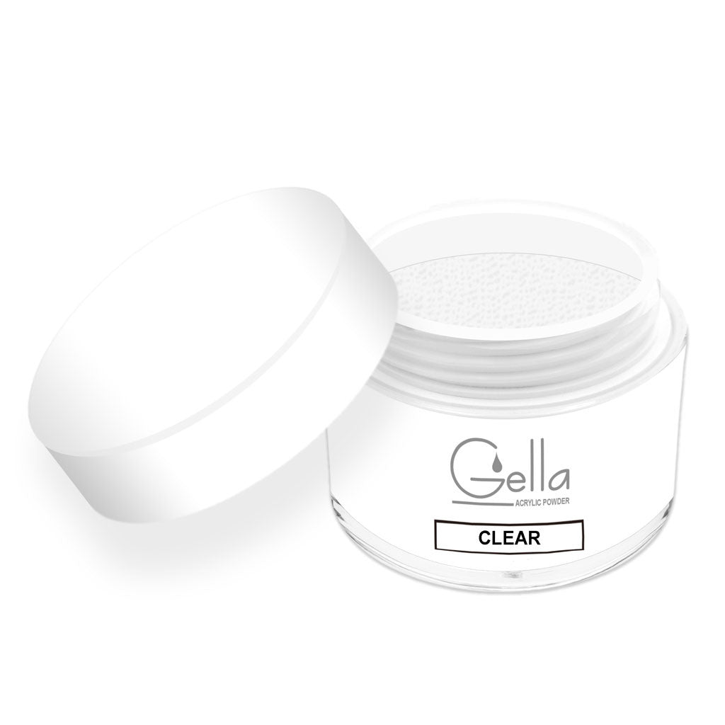 Gella Acrylic Powder - Clear Diamond Nail Supplies