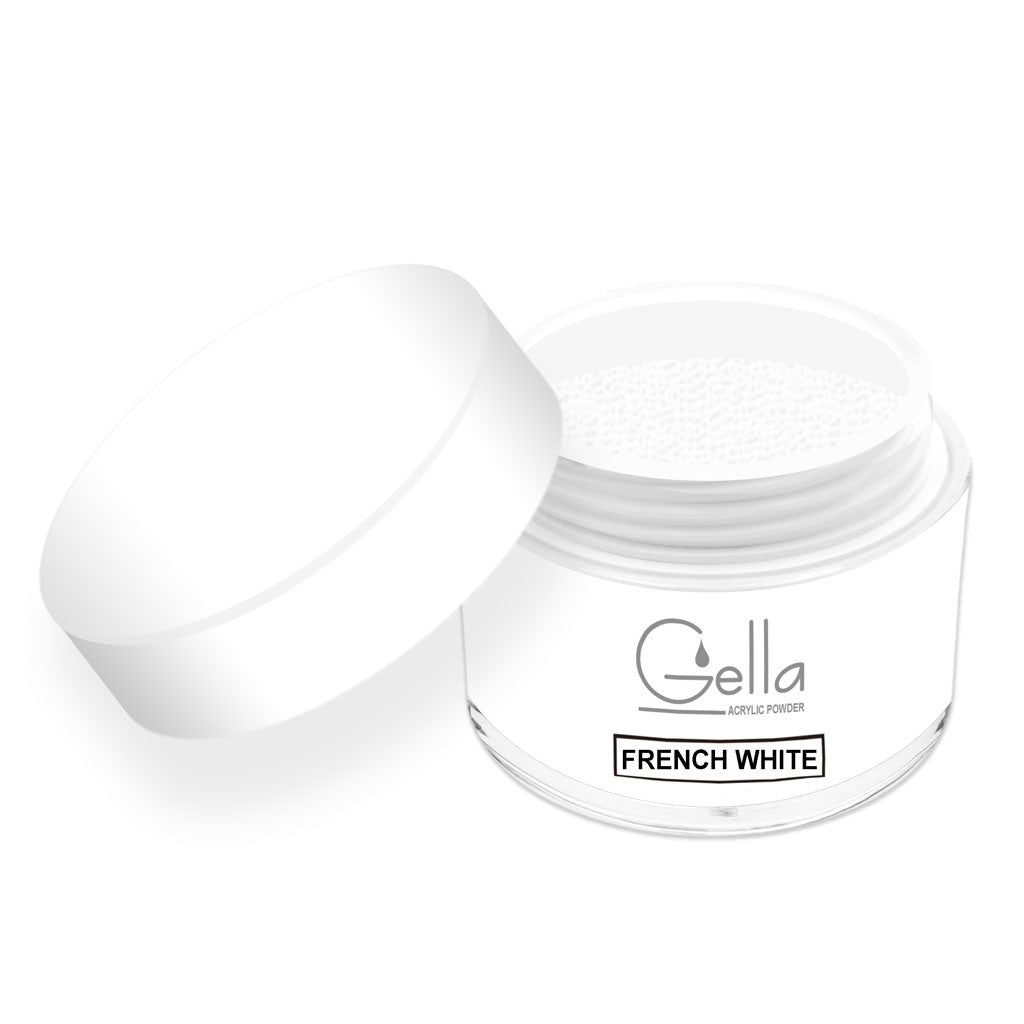 Gella Acrylic Powder - French White Diamond Nail Supplies