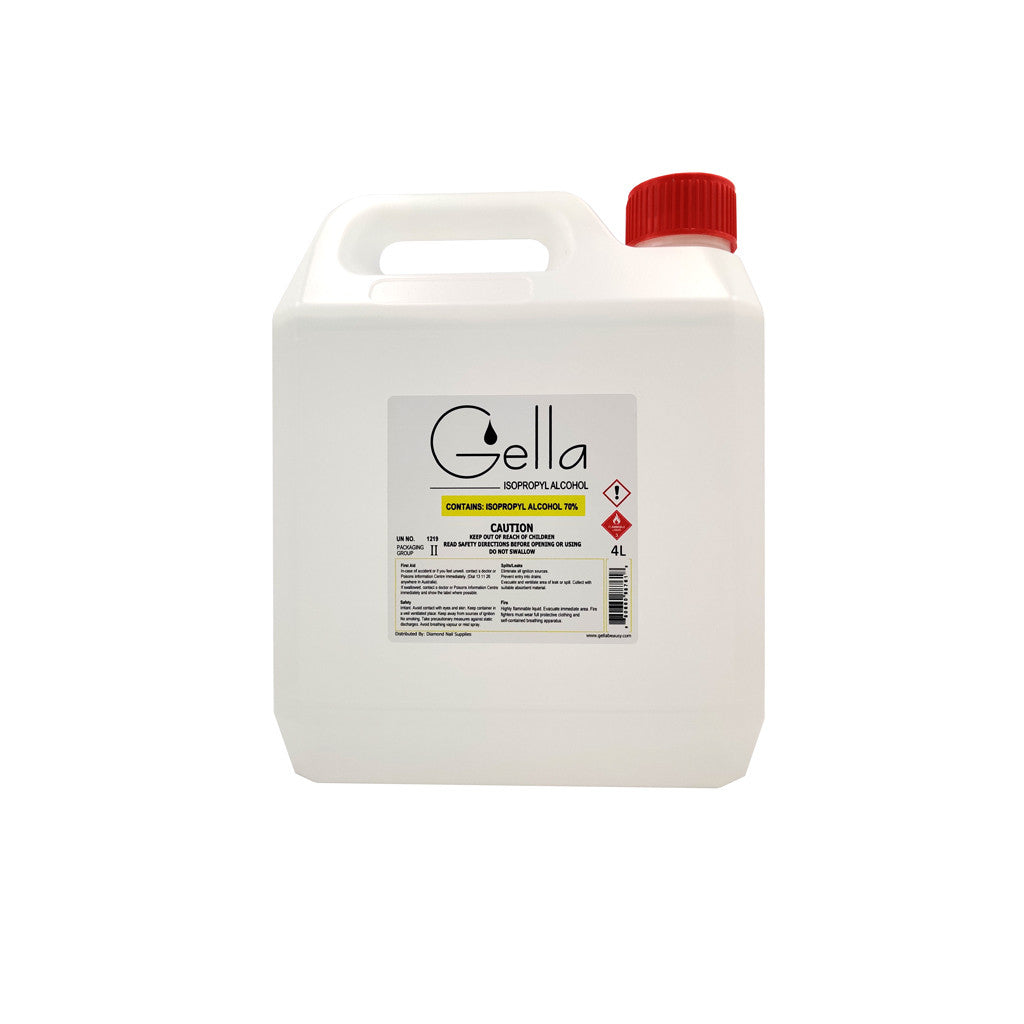 Gella 70% Isopropyl Alcohol IPA 4L Diamond Nail Supplies