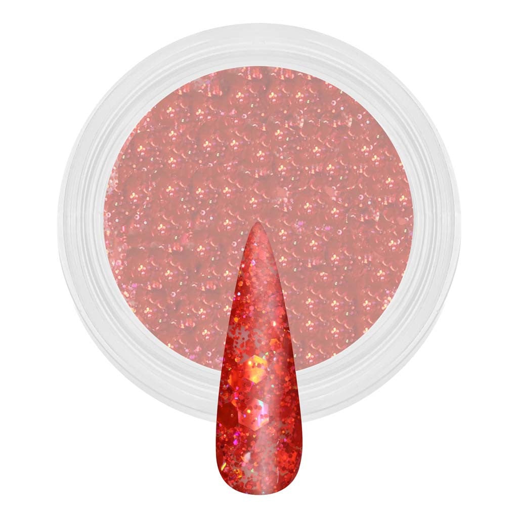 Dip & Acrylic Powder - D123 Stawberry Sprinkles Diamond Nail Supplies