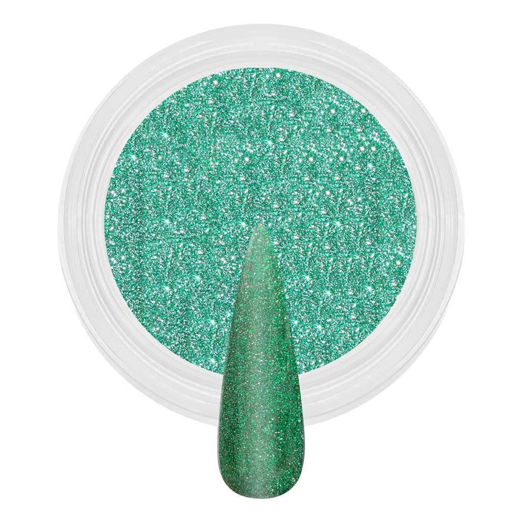 Reflective Dip & Acrylic Powder - D156 Emerald Diamond Nail Supplies