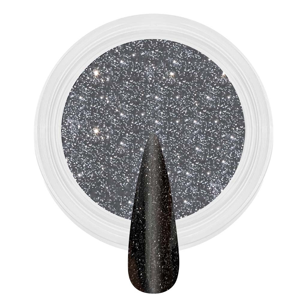 Reflective Dip & Acrylic Powder - D161 Galaxy Black Diamond Nail Supplies