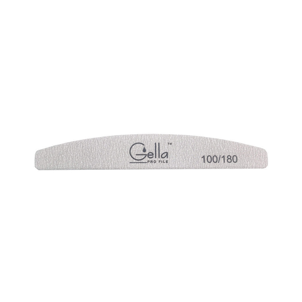 Gella Half Moon Zebra Pro File 100/180 Diamond Nail Supplies