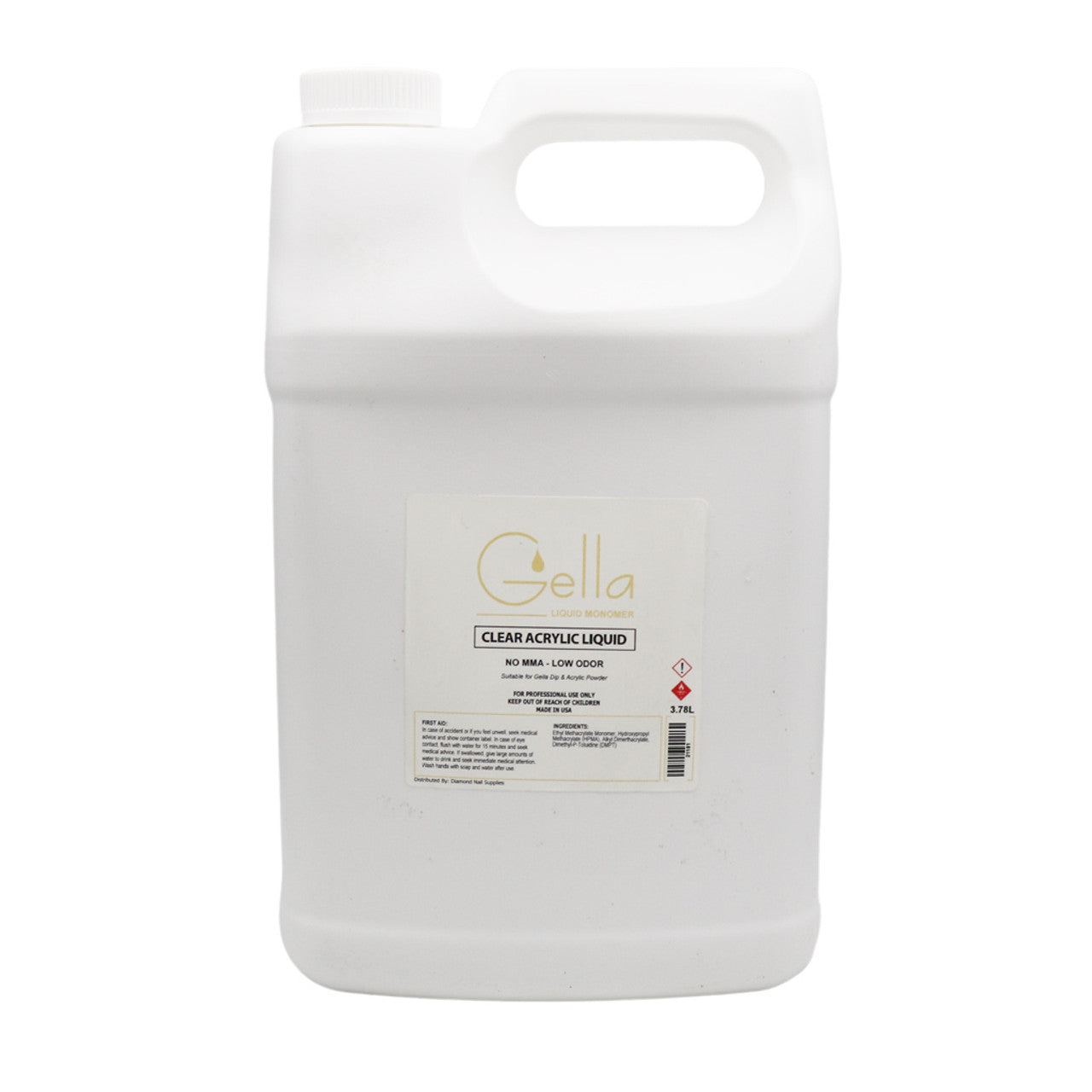 Gella Clear Acrylic Liquid Monomer NO MMA Diamond Nail Supplies