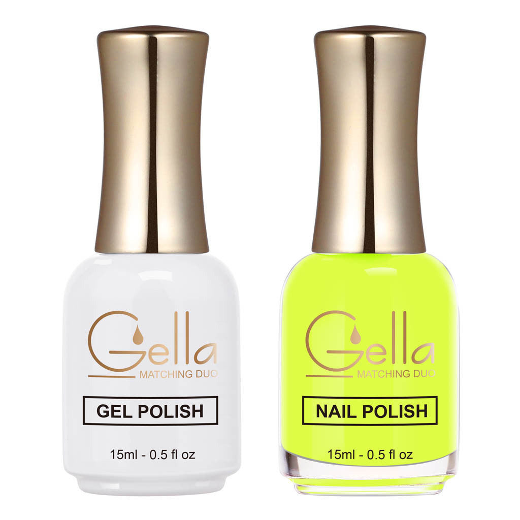 Matching Duo - GN079 Electric Yellow Diamond Nail Supplies
