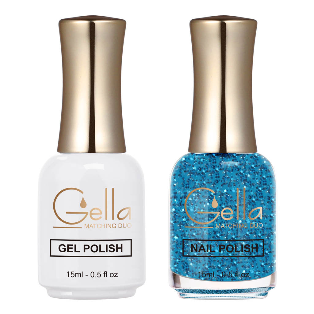 Matching Duo - GN126 Blue Glare Diamond Nail Supplies