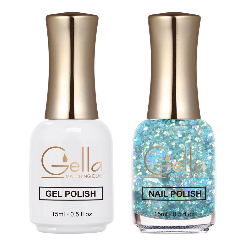 Matching Duo - GN144 Blue Rain Diamond Nail Supplies