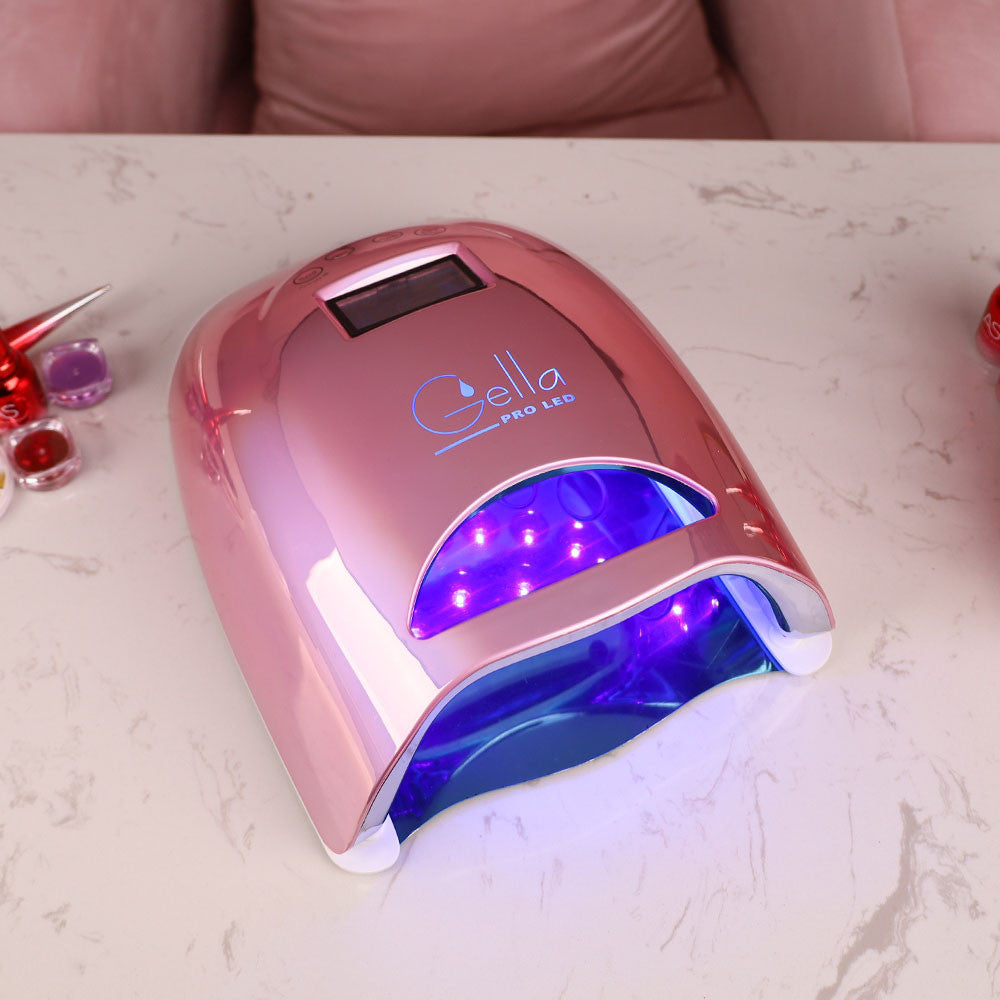 Gella Pro LED Cordless Lamp 48W Pearl Pink Diamond Nail Supplies