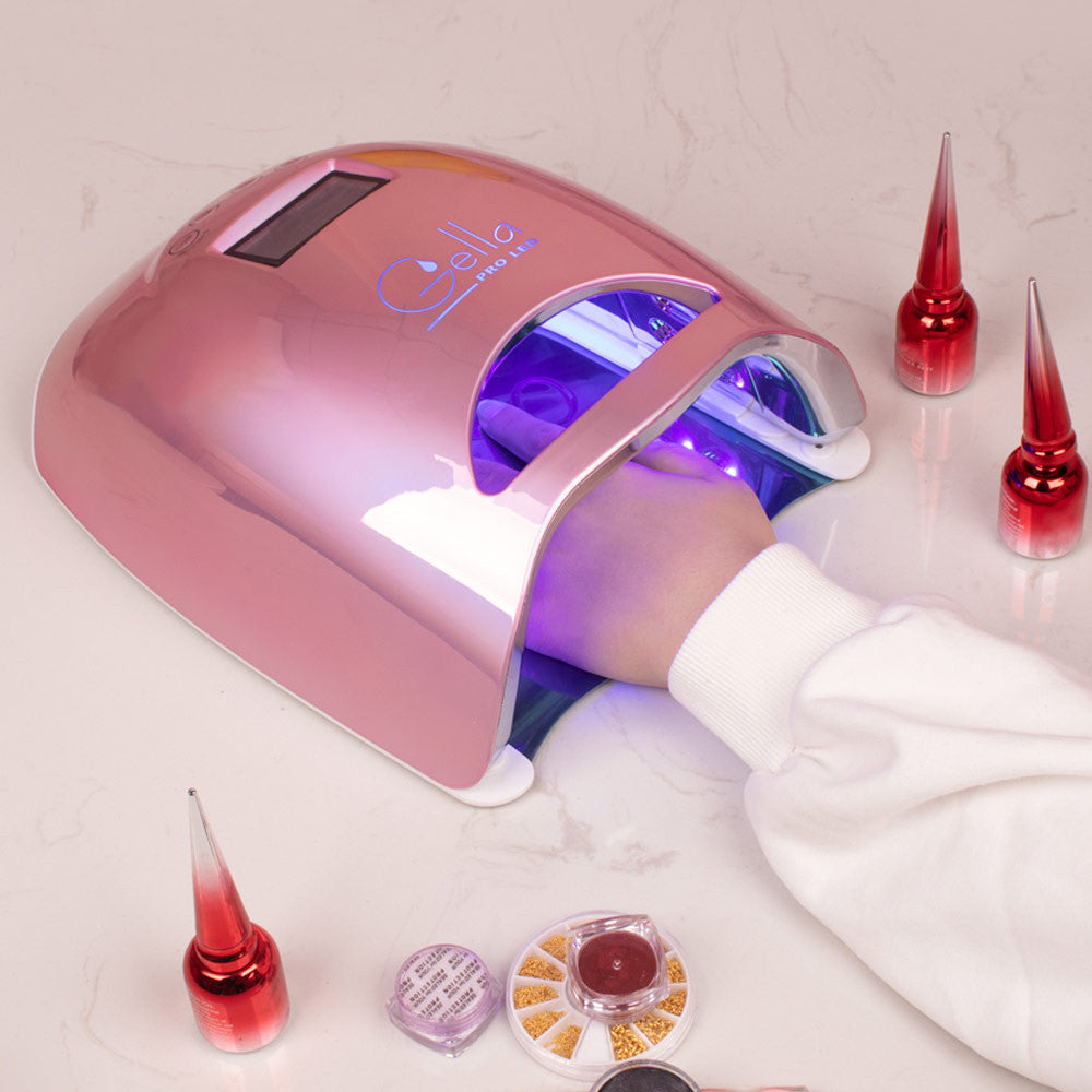 Gella Pro LED Cordless Lamp 48W Pearl Pink Diamond Nail Supplies