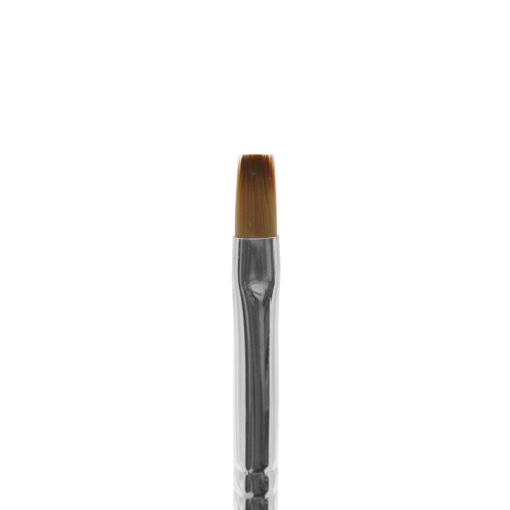Pink Wooden Brush Nylon Bristles - Gel Square #6 Diamond Nail Supplies