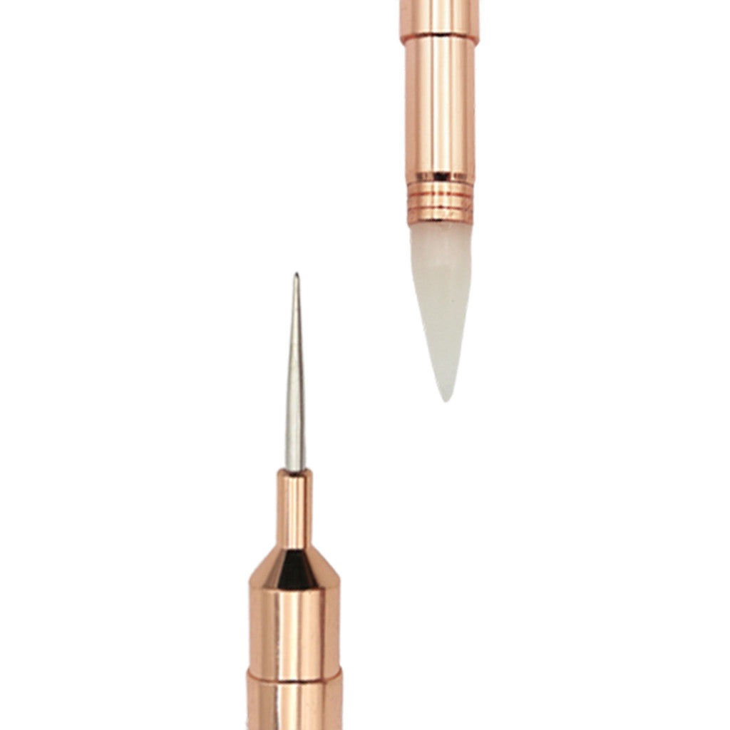 Rose Gold Crystal Wax Pen & Dotting Tool Diamond Nail Supplies
