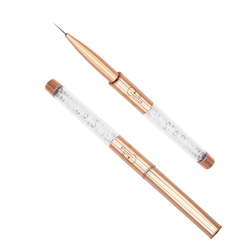 Rose Gold Crystal Liner Brush Diamond Nail Supplies