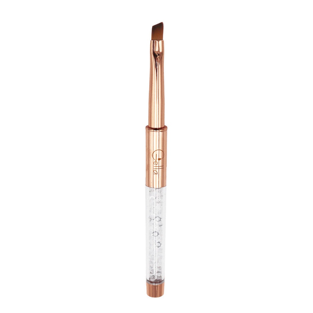 Rose Gold Crystal Slanted Brush Diamond Nail Supplies