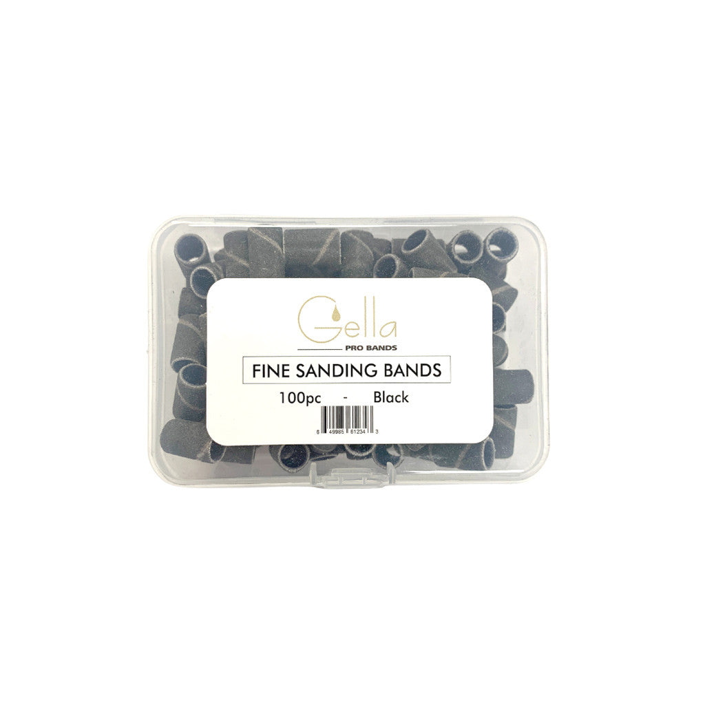 GE Sanding Bands Fine Black 100pc Diamond Nail Supplies