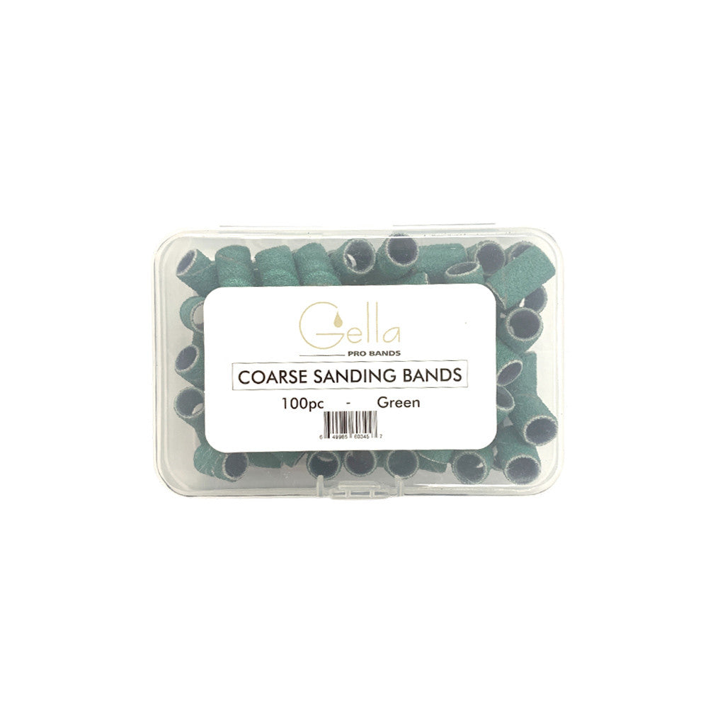 GE Sanding Bands Coarse Green 100pc Diamond Nail Supplies