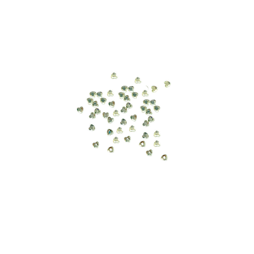 Rhinestone Heart Green Diamond Nail Supplies