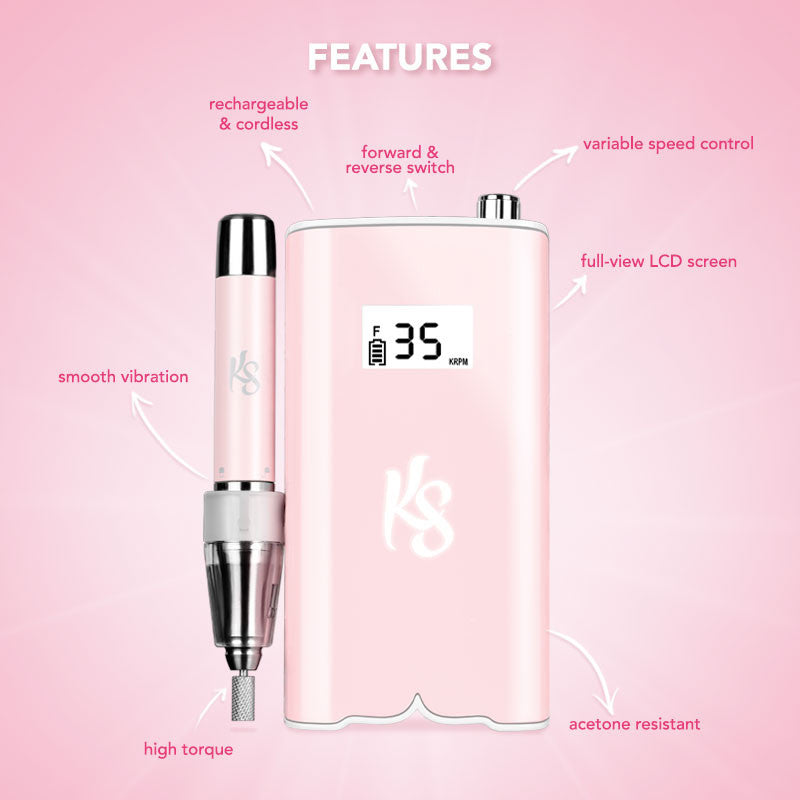 Beyond PRO Portable Drill Pink Nail Drill