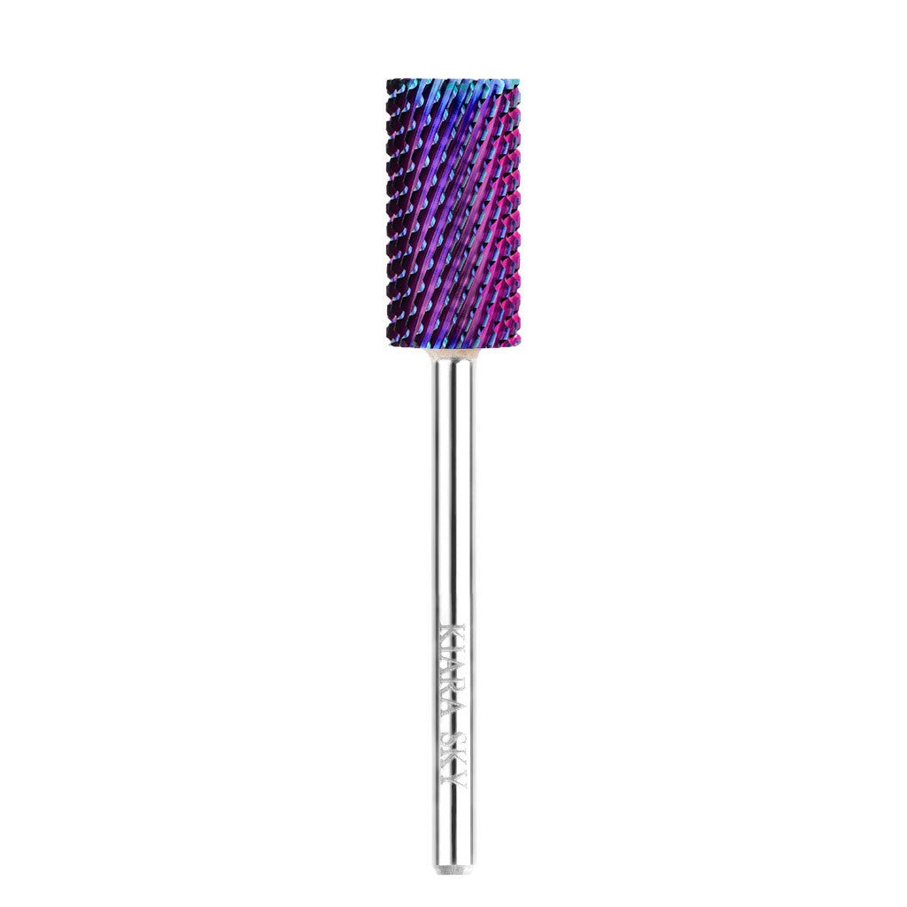 Drill Bit Large Barrel Coarse Purple 3/32" Diamond Nail Supplies