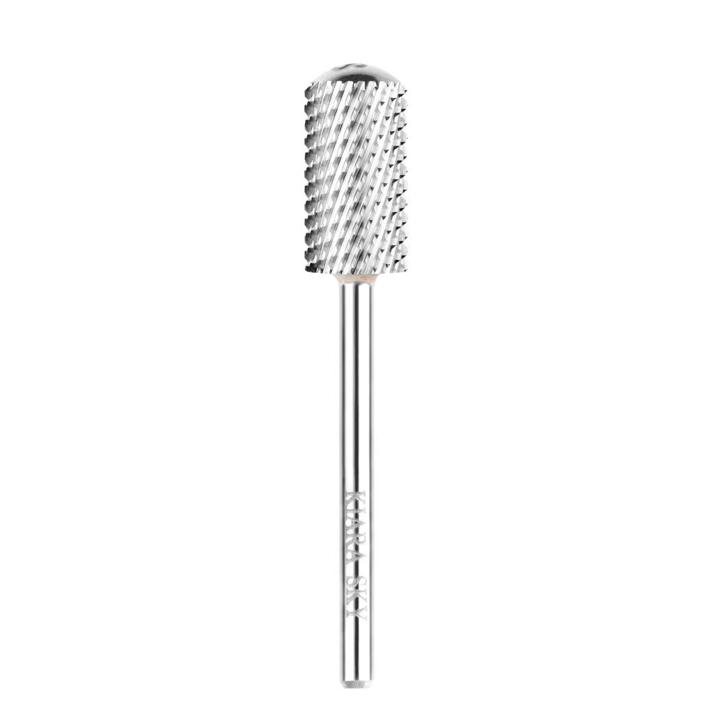 Drill Bit Large Smooth Top Coarse Silver 3/32" Diamond Nail Supplies