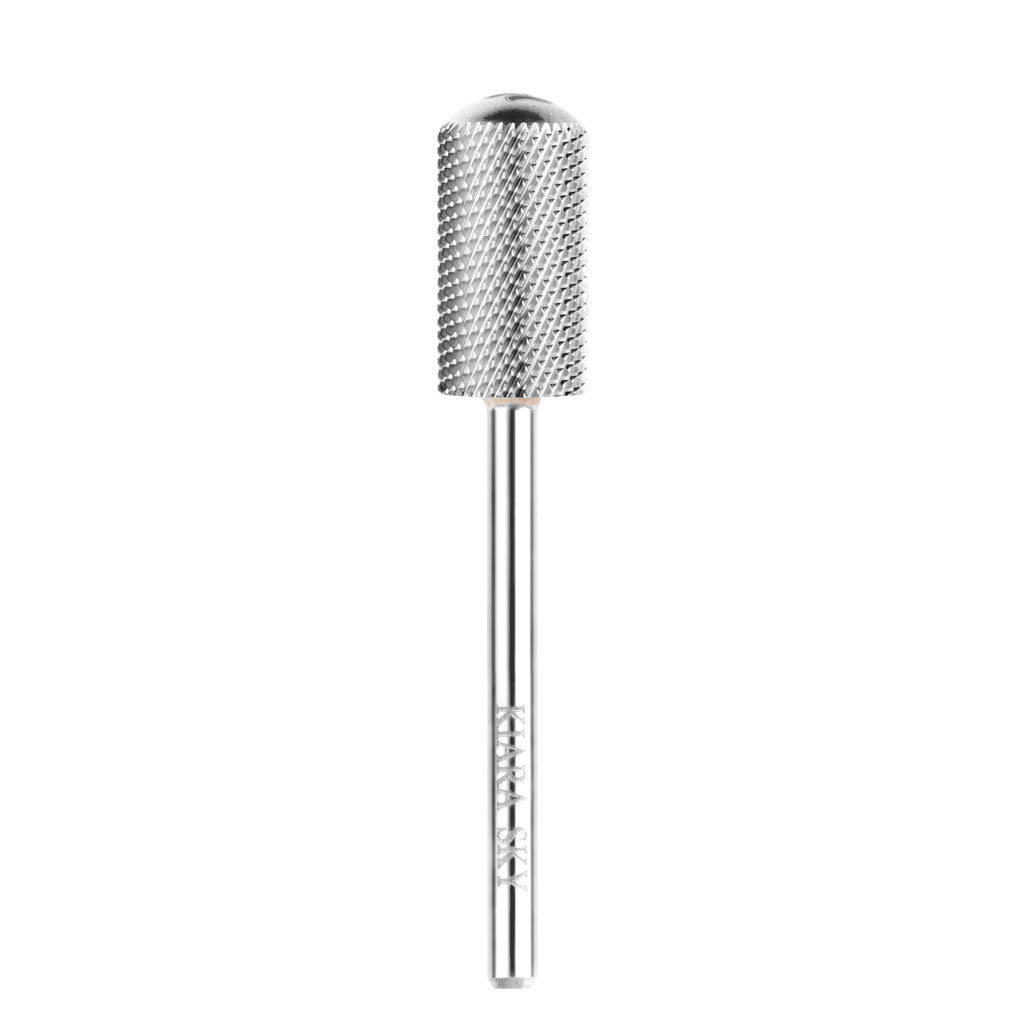 Drill Bit Large Smooth Top Fine Silver 3/32" Diamond Nail Supplies