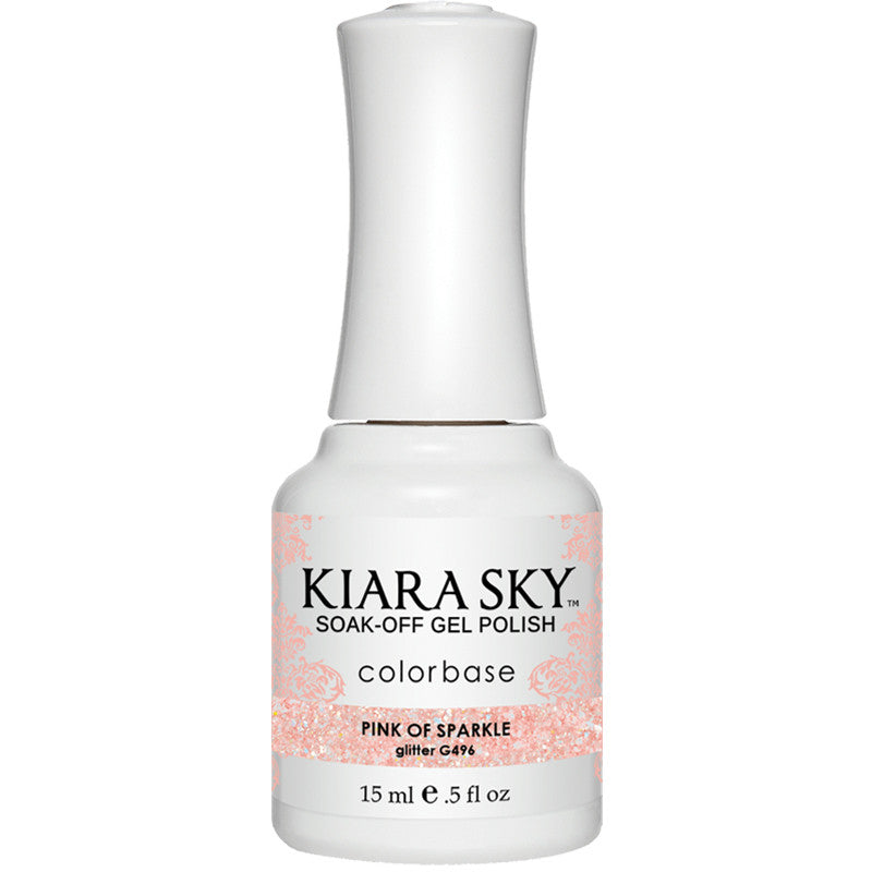 Gel Polish - G496 Pinking Of Sparkle Diamond Nail Supplies