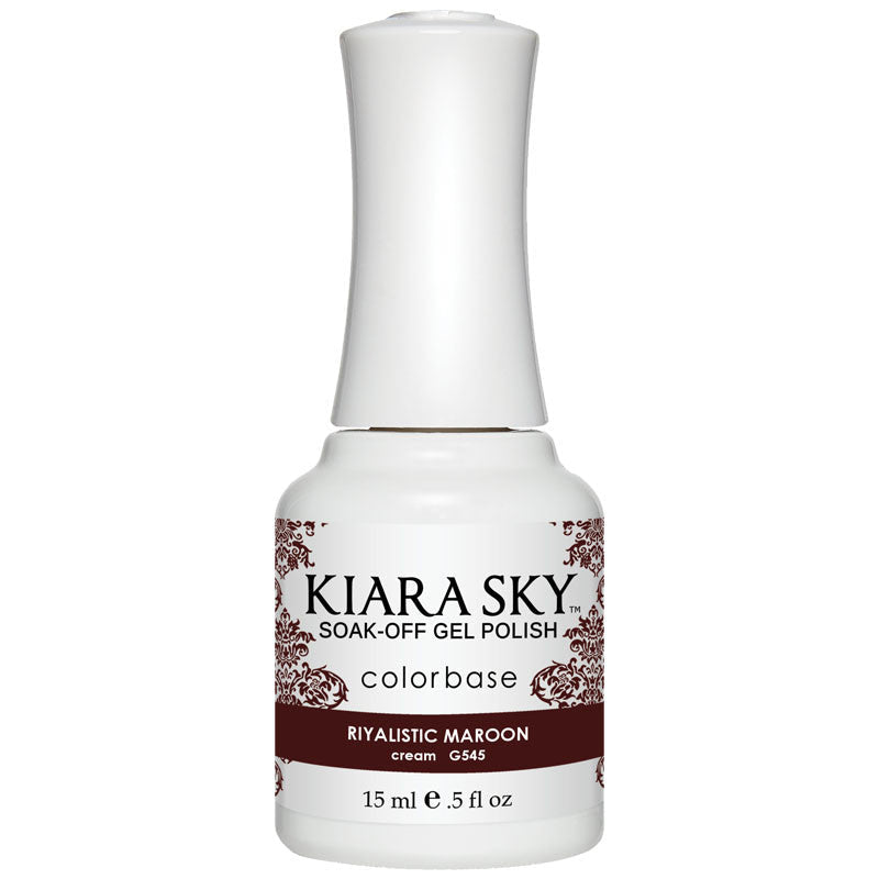 Gel Polish - G545 Riyalistic Maroon Diamond Nail Supplies