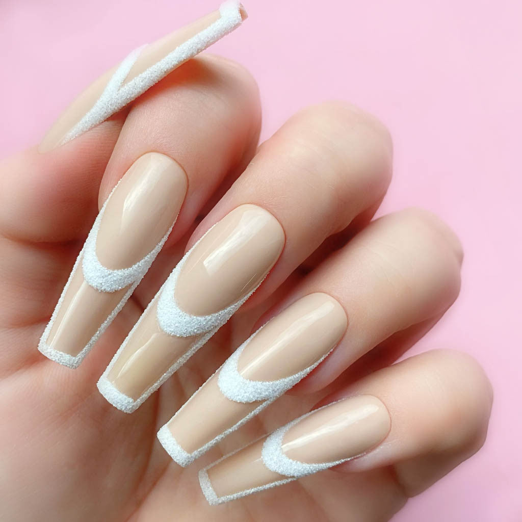Gel Art - ART109 White Canvas Diamond Nail Supplies