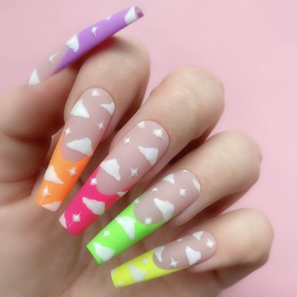 Gel Art - ART109 White Canvas Diamond Nail Supplies