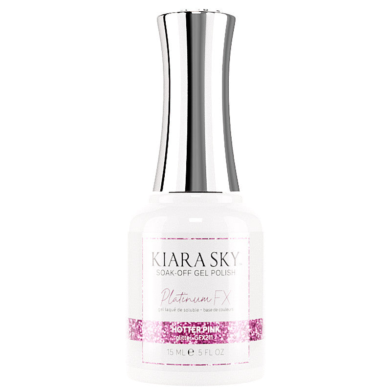 Gel Polish - GFX211 Hotter Pink Diamond Nail Supplies