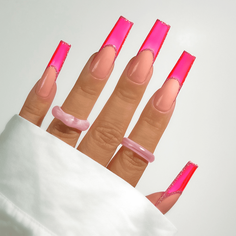 Jelly Tints - J207 Hot Pink Diamond Nail Supplies